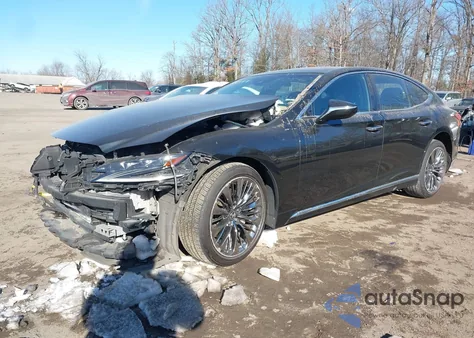 2020 Lexus Ls 500 из США, поврежденный, VIN JTHD51GF2L5008027